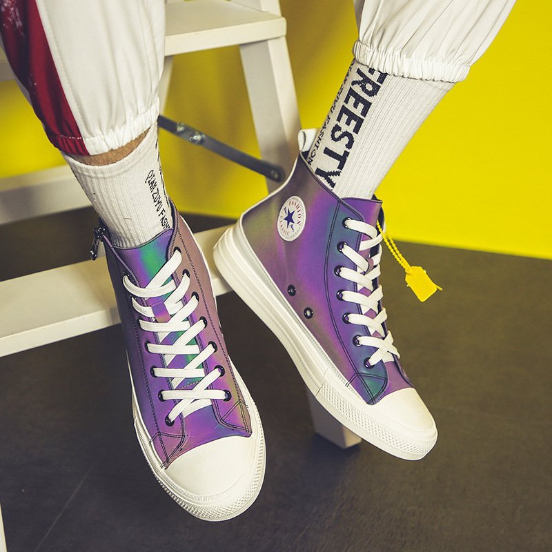 2021 new couple chameleon Daredevil casual sports high-top men's shoes high-top trend 2021 new couple chameleon Daredevil casual sports high-top men's shoes high-top trend
